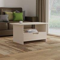 Ready Assembled 2 U Holborn Bottom Drawer Coffee Table (Ready Assembled) in Taupe | Size: Medium