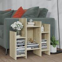 Berkfield Home Side Cabinet Sonoma Oak 60x26x60 cm Engineered Wood in Brown | Size: 60 x 26 x 60 cm