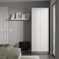 Ready Assembled 2 U Denver 2 Door Robe (Ready Assembled) in Mid Grey | Size: Large