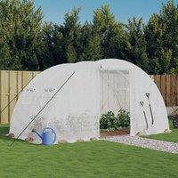 Greenhouse with Steel Frame White 8 m? 4x2x2 m