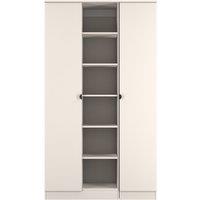 Ready Assembled 2 U Norway Tall 3 Door Robe with shelves (Ready Assembled) in Taupe | Size: Large