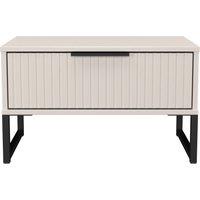 Ready Assembled 2 U Menai 1 Drawer Wide Side Table (Ready Assembled) in Taupe | Size: Small