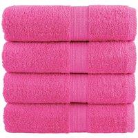 Berkfield Home Premium Guest Towels SOLUND 4 pcs Pink 30x50 cm 600 gsm