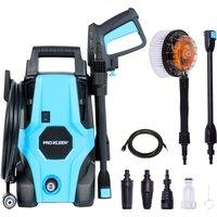 ProKleen Electric Jet Pressure Washer with Rotary Brush in Black
