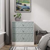 Ready Assembled 2 U Memphis 3 Drawer Deep Chest (Ready Assembled) in Duck Egg Blue | Size: Medium