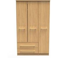 Ready Assembled 2 U Hereford Triple Wardrobe (Ready Assembled) in Light Oak