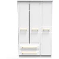 Ready Assembled 2 U Hereford Triple Wardrobe (Ready Assembled) in White