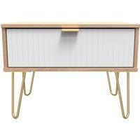Ready Assembled 2 U Bexley 1 Drawer Wide Side Table (Ready Assembled) in Natural | Size: Small