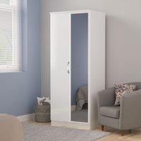 Ready Assembled 2 U Holborn 2 Door Mirrored Robe (Ready Assembled) in White | Size: Large