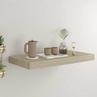 Berkfield Home Floating Wall Shelf Oak 50x23x3.8 cm MDF in Brown