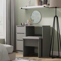 Ready Assembled 2 U Lucca Stool (Ready Assembled) in Dark Grey