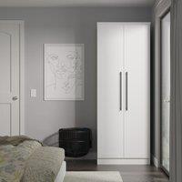 Ready Assembled 2 U Howard 2 Door Wardrobe (Ready Assembled) in White | Size: Large