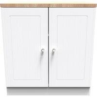 Ready Assembled 2 U Norton 2 Door Cabinet (Ready Assembled) in White | Size: Medium
