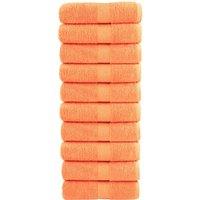 Berkfield Home Premium Guest Towels SOLUND 10 pcs Orange 30x50 cm 600 gsm