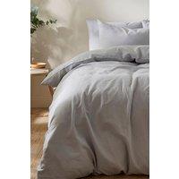 Martex Touch of Linen Duvet Cover Set (Includes 2 Pillowcases 1 For Single) in Pale Blue | Size: Single