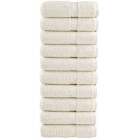 Berkfield Home Premium Guest Towels SOLUND 10 pcs Cream 30x50 cm 600 gsm