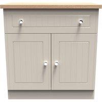 Ready Assembled 2 U Norton 1 Drawer 2 Door Sideboard (Ready Assembled) in Taupe | Size: Medium