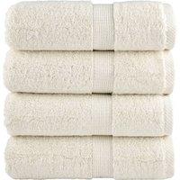 Berkfield Home Premium Guest Towels SOLUND 4 pcs Cream 30x50 cm 600 gsm