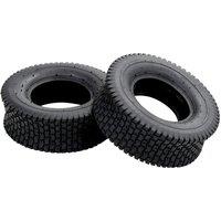 Berkfield Home Wheelbarrow Tyres 2 pcs 13x5.00-6 4PR Rubber in Black