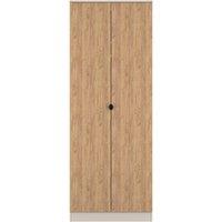 Ready Assembled 2 U Norway Tall 2 Door Robe (Ready Assembled) in Beige | Size: Large