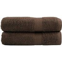Premium Hand Towels SOLUND 2pcs Brown 50x100cm 600gsm