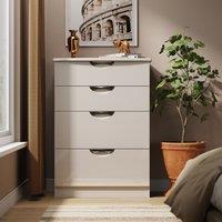 Ready Assembled 2 U Holborn 4 Drawer Deep Chest (Ready Assembled) in Taupe | Size: Medium