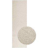 Berkfield Home Rug ZIZUR Cream 80x250 cm Jute Look Indoor & Outdoor | Size: Medium