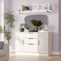 Ready Assembled 2 U Holborn 2 Door 3 Drawer Sideboard (Ready Assembled) in Taupe | Size: Large