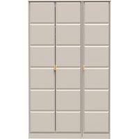 Ready Assembled 2 U Metro 3 Door Wardrobe (Ready Assembled) in Taupe | Size: Large
