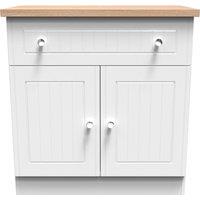 Ready Assembled 2 U Norton 1 Drawer 2 Door Sideboard (Ready Assembled) in White | Size: Medium