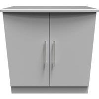 Ready Assembled 2 U Carlton 2 Door Cabinet (Ready Assembled) in Grey | Size: Medium
