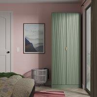 Ready Assembled 2 U Dallas 2 Door Wardrobe (Ready Assembled) in Pale Green | Size: Large