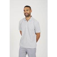 Brave Soul Men's Trophy Neck Polo Shirt in White | Size: XL