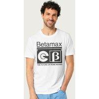 Betamax Men's The Future Of Home Movies T-Shirt in White | Size: XL