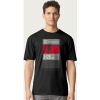 Betamax Men's Grey B Logo High Definition T-Shirt in Black | Size: 2XL