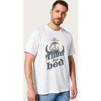 The Magic Roundabout Men's Zebedee Time For Bed T-Shirt in White | Size: Large