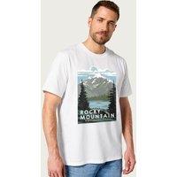 US National Parks Men's Rocky Mountain National Park T-Shirt in White | Size: XL