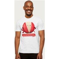 Babybel Men's Mind Your Own Cheesewax T-Shirt in White | Size: Medium