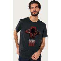 Rambo Men's III Tying Headband T-Shirt in Black | Size: Large