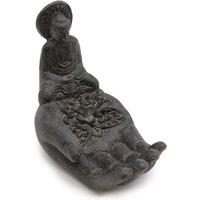 KDMD Buddah & Hand Incense Burner (black) in Black