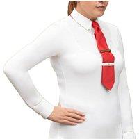 Supreme Products Women's Champion Show Rider Quarter Zip Long-Sleeved Competition Shirt in Cream | Size: Small