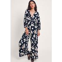 Monsoon Women's Rosa Twist Jumpsuit in Black | Size: Small