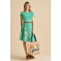 Brakeburn Women's Wildflower Knee Length Dress in Green | Size: 18