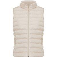 IQONIQ Women's Meru Polyester Body Warmer in Beige | Size: 2XS