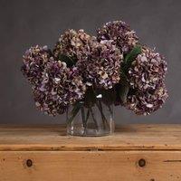 Love Lace Autumn Burgundy Hydrangea Artificial Flower in Red
