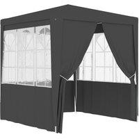 Berkfield Home Professional Party Tent Side Walls 2.5x2.5 m Anthracite 90 g/m in Black