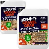 ProKleen Ultimate Gravel Grab Works on Gravel, Stone, Slate & Mulch 10L in Clear