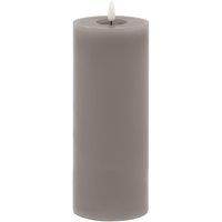 Love Lace Melt Effect 3.5x9 Grey LED Wax Candle