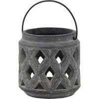 Love Lace Amalfi Grey Lattice Lantern