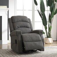 Artemis Home Eltham Dual Motor Electric Lift Assist Recliner with Massage & Heat in Dark Grey